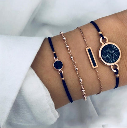 Personalized Vintage Turquoise Tassel Cobblestone Bracelet 1622722165618