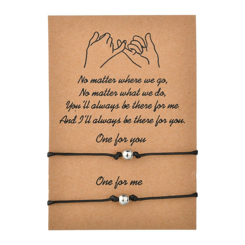 Simple Retro Round Bead Wax Thread Woven Couple Card Bracelet 1622725472897 dfa82ffa a358 4e1a bfe7 e4c8a03740ea