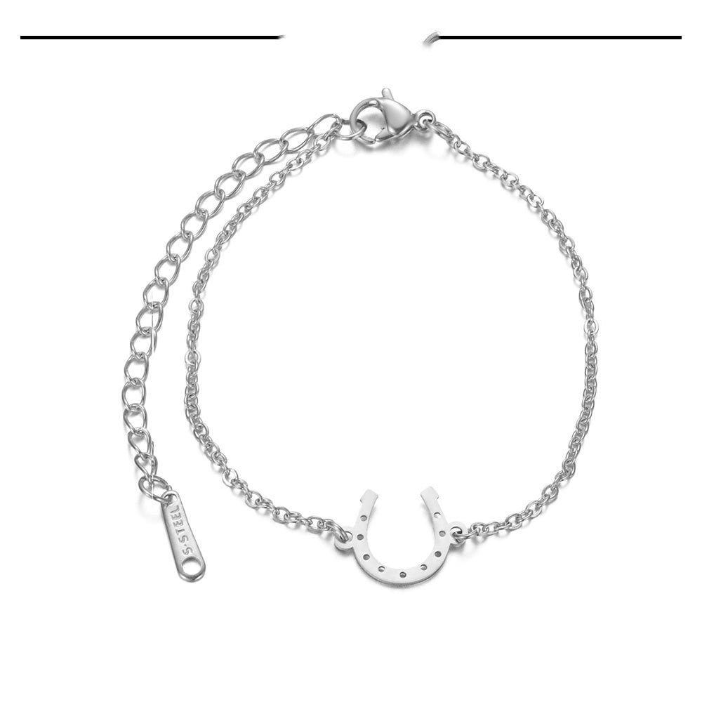 Horseshoe Titanium Steel Bracelet Female Jewelry Accessories Horseshoe Bracelet 1622793484817