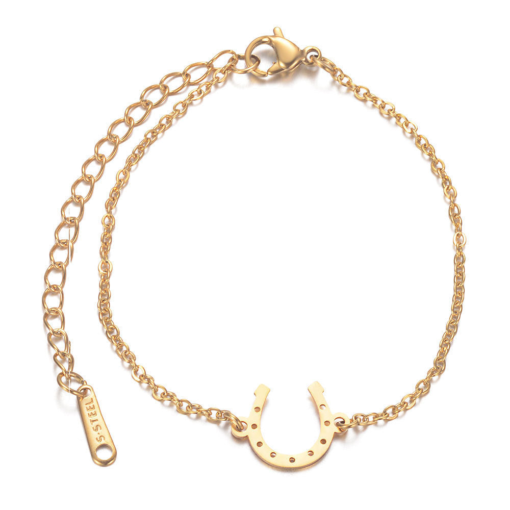 Horseshoe Titanium Steel Bracelet Female Jewelry Accessories Horseshoe Bracelet 1622793484818