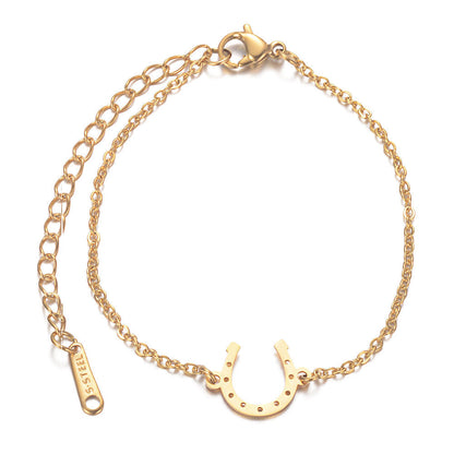 Horseshoe Titanium Steel Bracelet Female Jewelry Accessories Horseshoe Bracelet 1622793484818