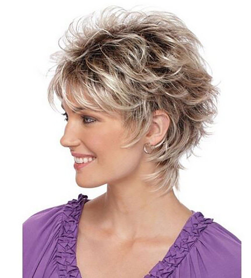 Golden Brown Melange Short Hair 1622795324629