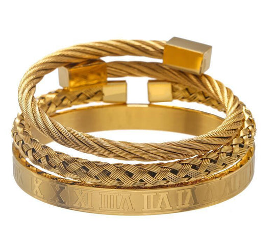 Letter Woven Square Stainless Steel Bracelet Bracelet 1622796300092