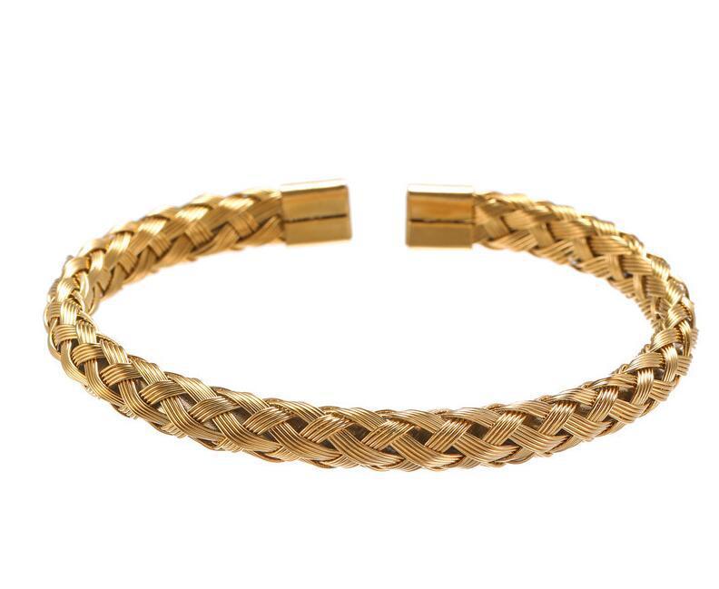 Letter Woven Square Stainless Steel Bracelet Bracelet 1622796300102
