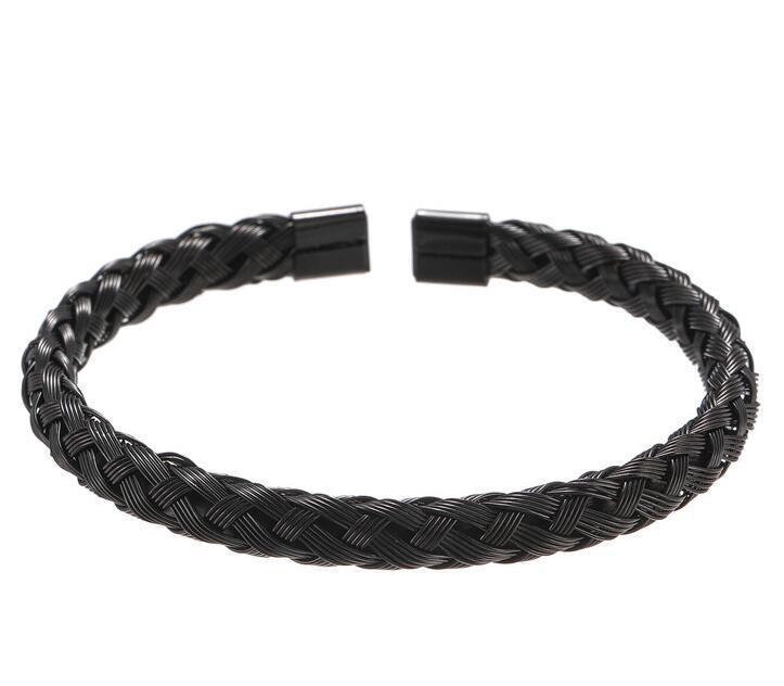 Letter Woven Square Stainless Steel Bracelet Bracelet 1622796300105