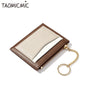 Stitching Ladies Wallet Multi-Card Position Zipper Card Case Keychain Small Wallet Ladies Coin Purse 1622800748476
