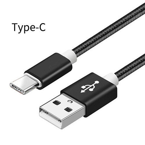 Compatible WithApple , Data Cable Nylon Braided V8 Charging Cable - 图片 4