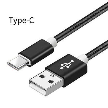 Compatible WithApple , Data Cable Nylon Braided V8 Charging Cable - 图片 4