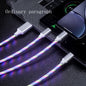 3 In 1 Micro USB Type C Cable LED Flowing Light Type C Chager Cable Mobile Phone Charging Wire - HD Wireless Product #3