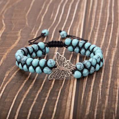 Original 6MM Double Row Natural Stone Tree Of Life Spiritual Energy Yoga Bracelet Handmade Beaded Meditation Bracelet 1622888