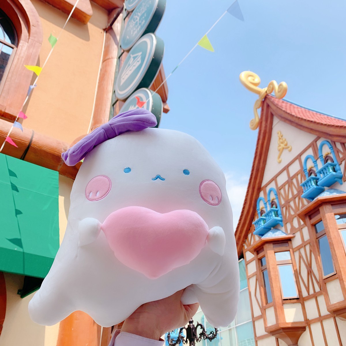 Creative Plush Toy Ghost Keychain Pendant 1622948807271