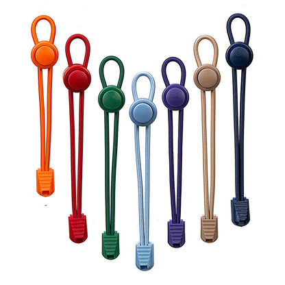 Pure Color Series Lazy Shoelaces Elastic Elastic Rope Laces 3mm Elastic Rope Sports Shoes Free Laces 1622976250875