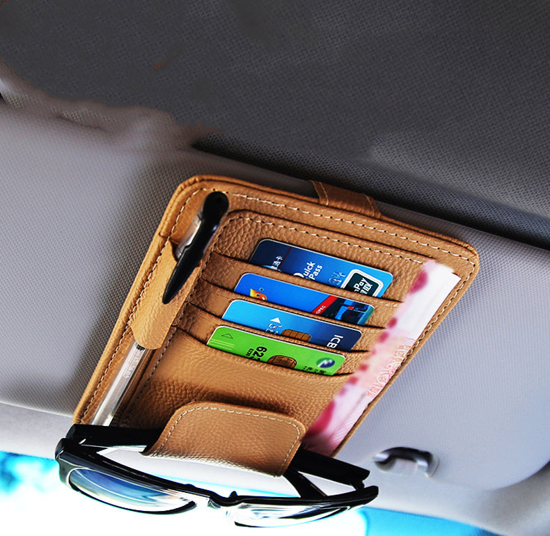 Multifunctional Leather Car Storage Bag For Automobile 1622979603192