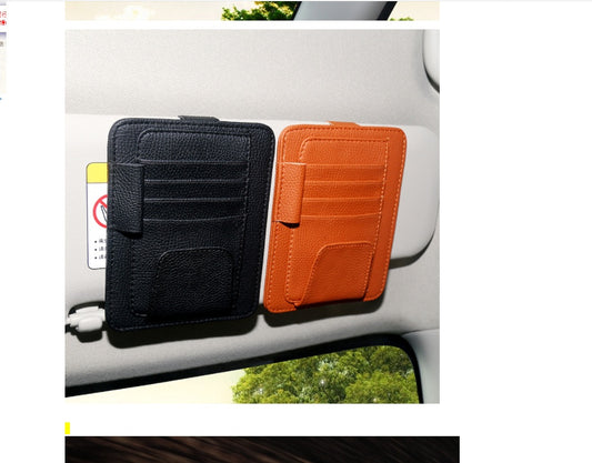 Multifunctional Leather Car Storage Bag For Automobile 1622980789087