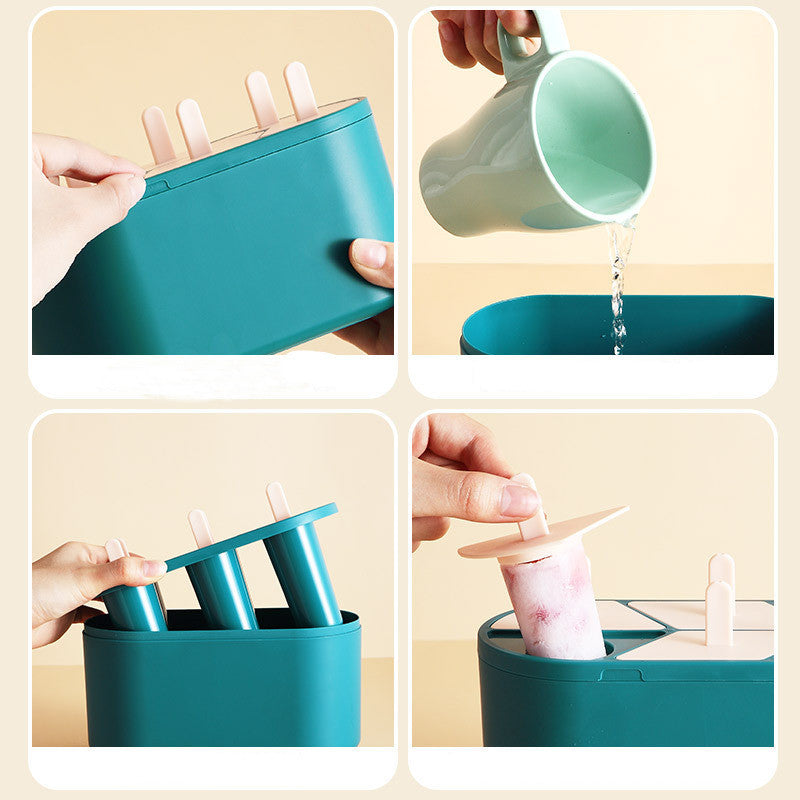 Homemade Ice Cream Mini Popsicle Box Frozen Ice Artifact 1623043206738