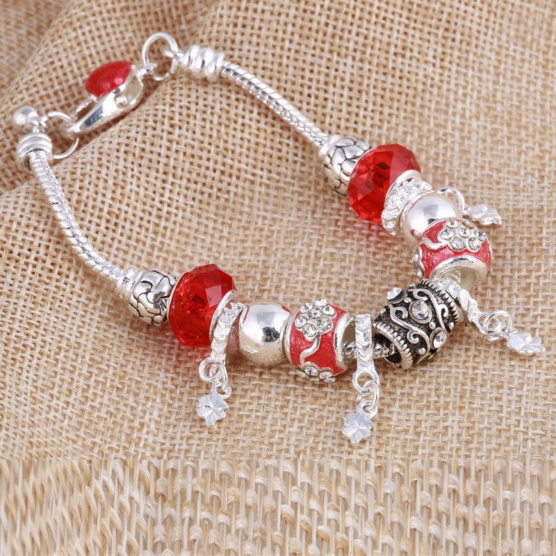 Alloy Four-leaf Clover Pendant Bracelet 1623065944431