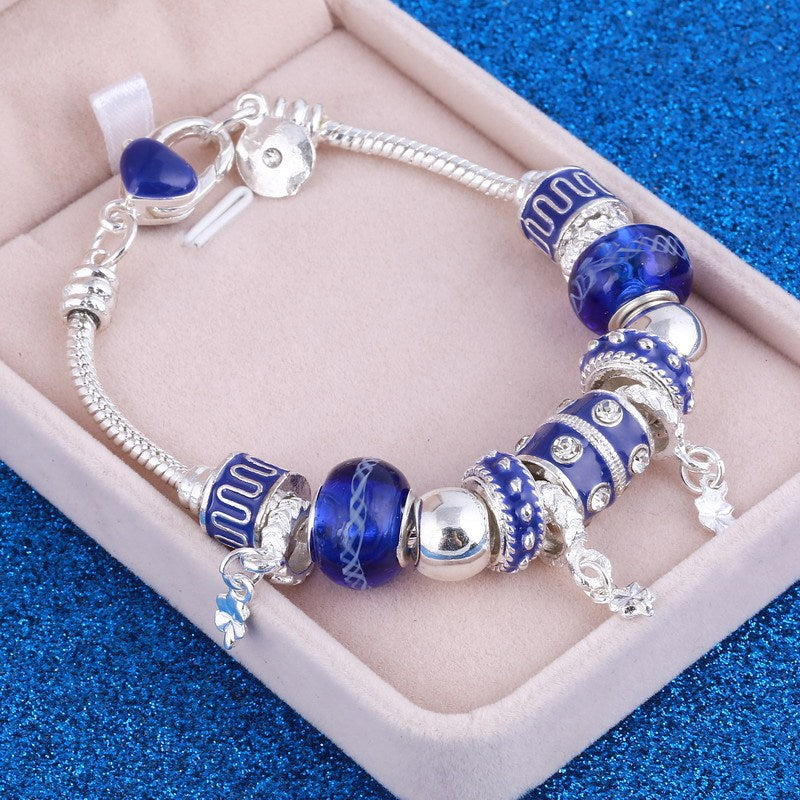 Alloy Four-leaf Clover Pendant Bracelet 1623065944433