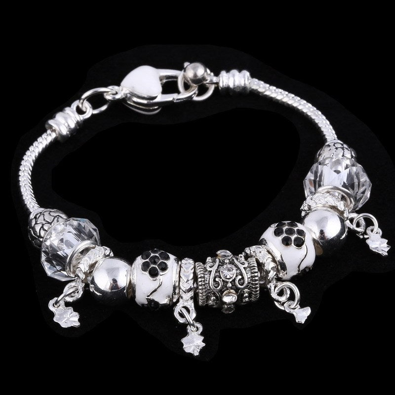 Alloy Four-leaf Clover Pendant Bracelet 1623065944434