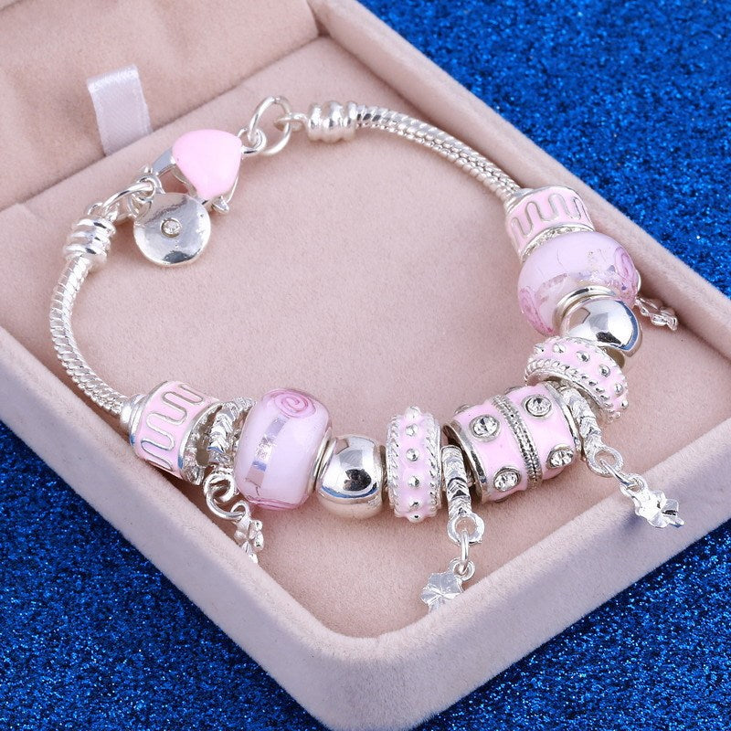 Alloy Four-leaf Clover Pendant Bracelet 1623065951293