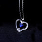 Peach Heart Lettering Pendant I Love You Mom Mother's Day Gift Clavicle Chain 1623121826014