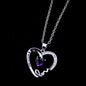 Peach Heart Lettering Pendant I Love You Mom Mother's Day Gift Clavicle Chain 1623121826018