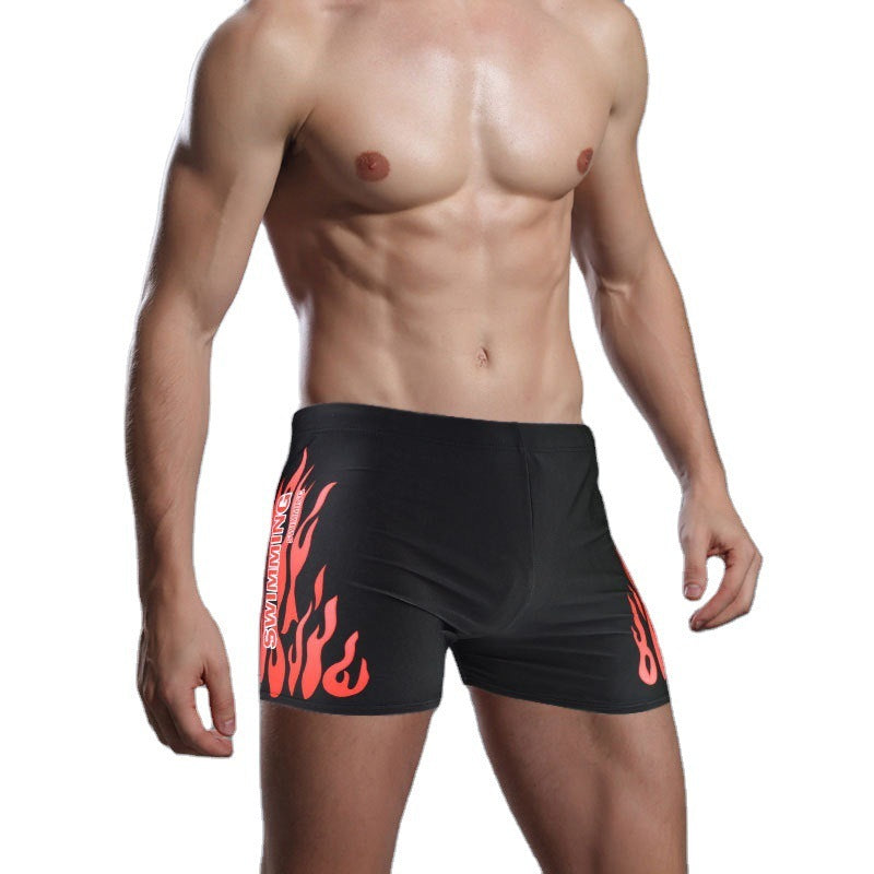 Swimming Trunks Swimwear New Style Men's Swimwear Flame Swimming Trunks 1623129901362