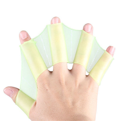 Half-finger Short Auxiliary Suit Fins, Hand Webs, Adult Half-palm Assisted Swimming 1623135159244