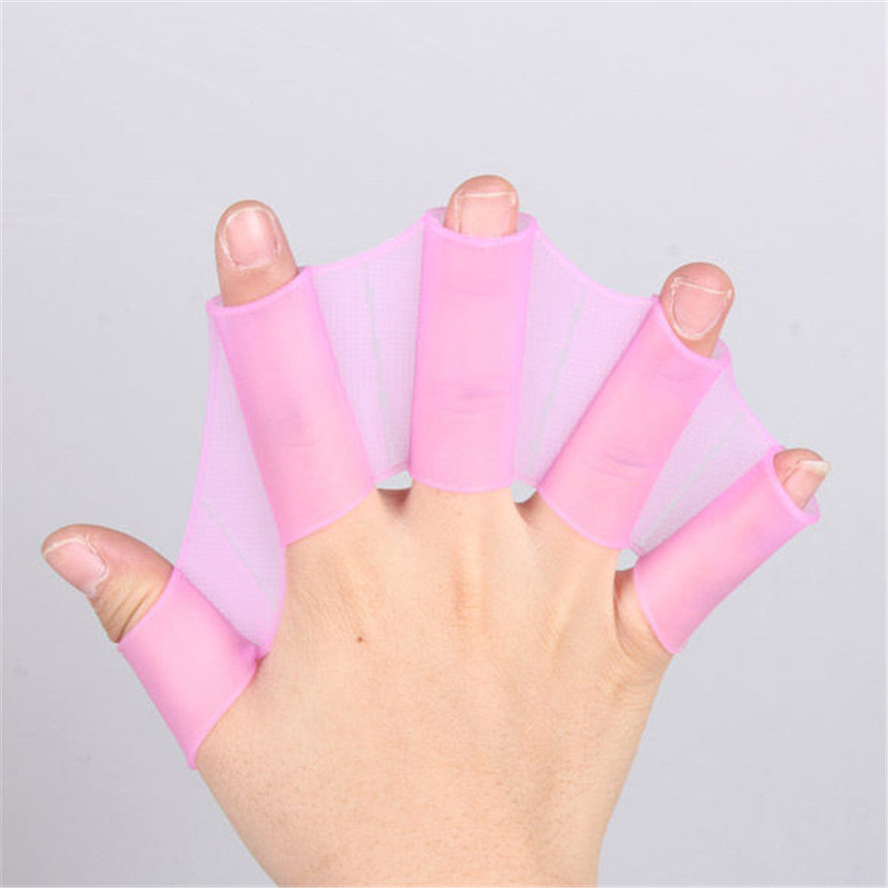 Half-finger Short Auxiliary Suit Fins, Hand Webs, Adult Half-palm Assisted Swimming 1623135159245