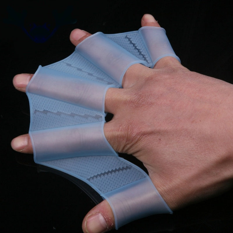 Half-finger Short Auxiliary Suit Fins, Hand Webs, Adult Half-palm Assisted Swimming 1623135159250