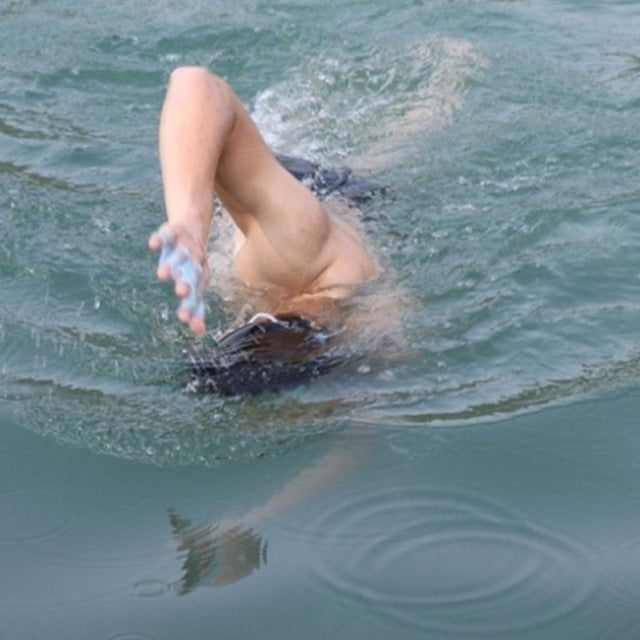 Half-finger Short Auxiliary Suit Fins, Hand Webs, Adult Half-palm Assisted Swimming 1623135159253