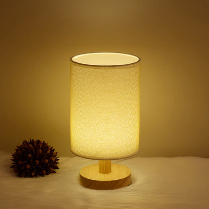 Wooden Cloth Cover Creative Children's Study Desk Lighting Table Lamp 1623201990033