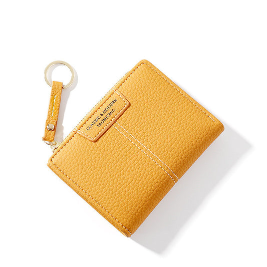 Short Zipper Two-fold Wallet Multifunctional Coin Purse 1623204494910