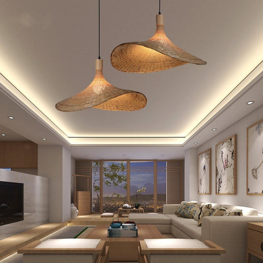 Bamboo Chandelier New Japanese Style Lamps 1623228515840