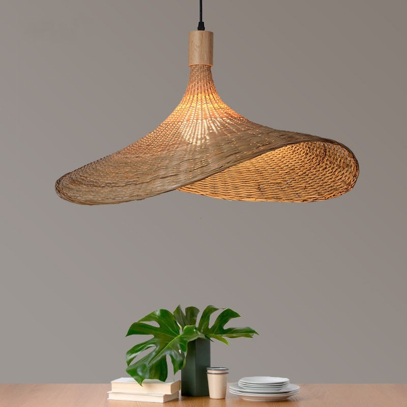 Bamboo Chandelier New Japanese Style Lamps 1623228515842