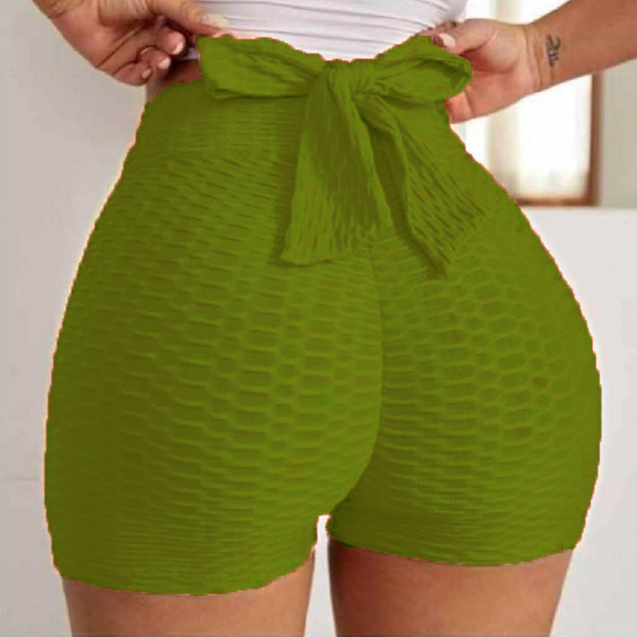 Jacquard Yoga Bubble Pants Women's Sports Shorts 1623242294866