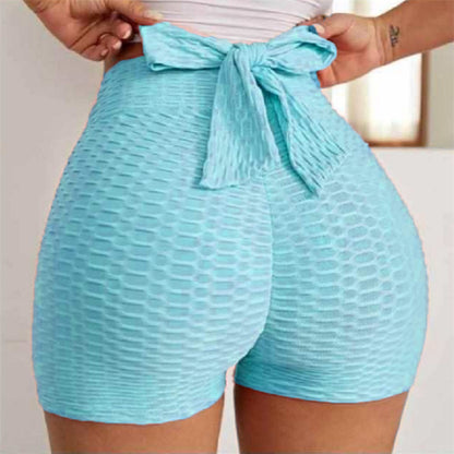 Jacquard Yoga Bubble Pants Women's Sports Shorts 1623242294869