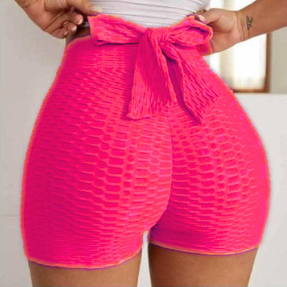 Jacquard Yoga Bubble Pants Women's Sports Shorts 1623242294873