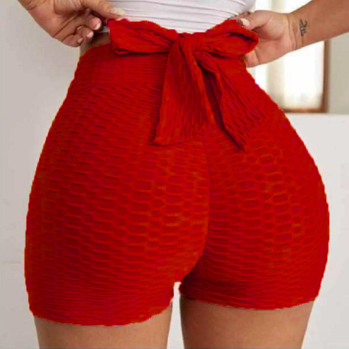 Jacquard Yoga Bubble Pants Women's Sports Shorts 1623242295177