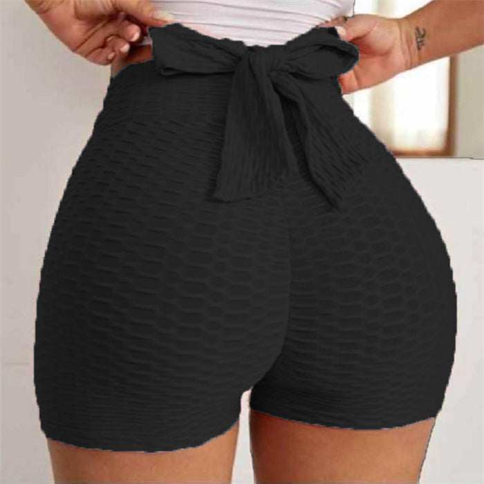 Jacquard Yoga Bubble Pants Women's Sports Shorts 1623242295182
