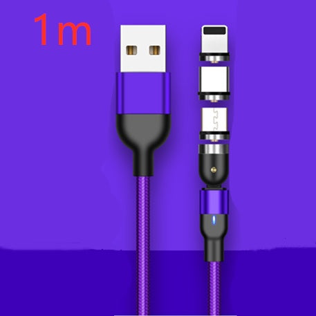 Magnetic Data Cable 540 Degree 180 Degree Rotating Charging Cable Blind Suction Three-in-one Bent Magnetic Cable - 图片 14