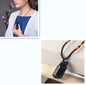 Natural Black Stone Pendant Necklace 1623394932730