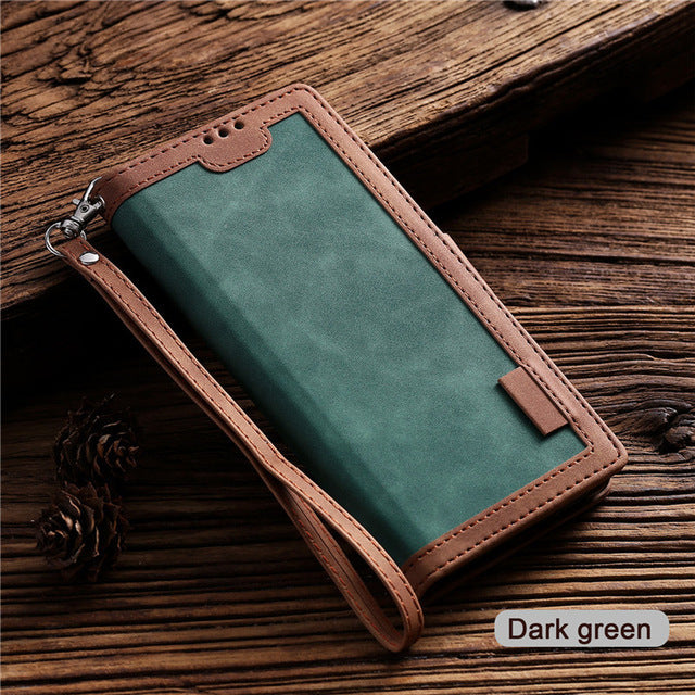 Leather Case For Samsung Galaxy S20FE A52 A72 A51 A71 A02S A42 A32 A01 A12 A21 A31 A41 A50 A70 A20 E A10 S A40 Flip Wallet Co