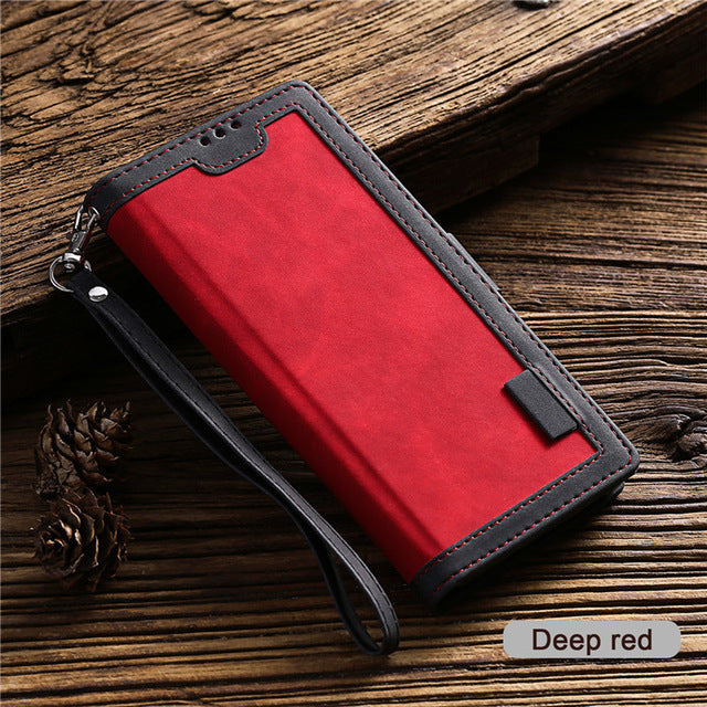 Leather Case For Samsung Galaxy S20FE A52 A72 A51 A71 A02S A42 A32 A01 A12 A21 A31 A41 A50 A70 A20 E A10 S A40 Flip Wallet Co