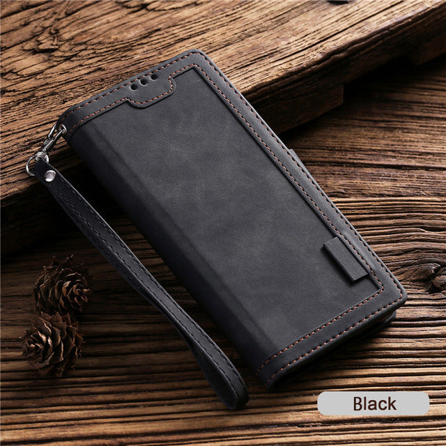 Leather Case For Samsung Galaxy S20FE A52 A72 A51 A71 A02S A42 A32 A01 A12 A21 A31 A41 A50 A70 A20 E A10 S A40 Flip Wallet Co