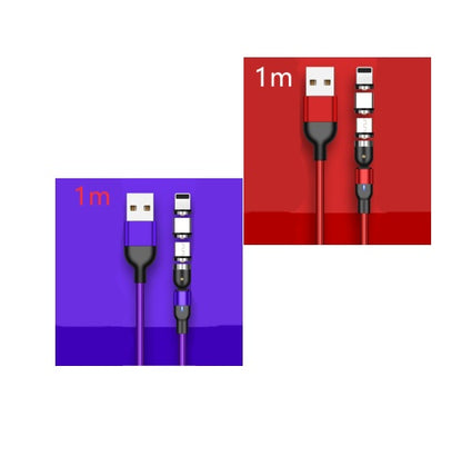 Magnetic Data Cable 540 Degree 180 Degree Rotating Charging Cable Blind Suction Three-in-one Bent Magnetic Cable - 图片 21