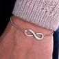 European And American New 8-shaped Buckle Alloy Metal Bracelet 1623475660535