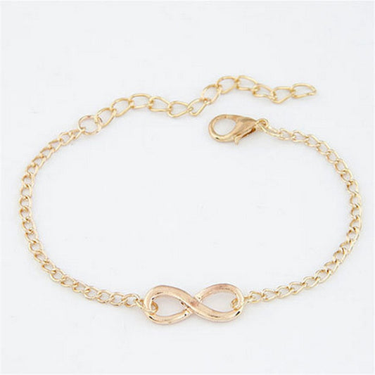 European And American New 8-shaped Buckle Alloy Metal Bracelet 1623475660590