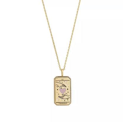 Tarot Power La Luna Gold Necklace 1623565135526