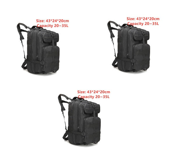 Sports outdoor mountaineering travel double shoulder knapsack camping army camouflage pack tactical backpack 45L large 3P Bac