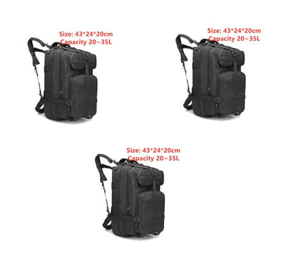 Sports outdoor mountaineering travel double shoulder knapsack camping army camouflage pack tactical backpack 45L large 3P Bac